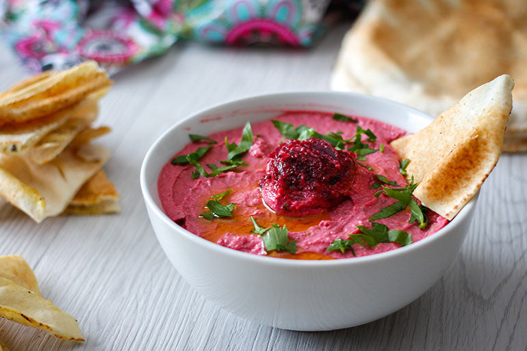 Feed Your Body Friday: Beet Hummus & Pita Chips