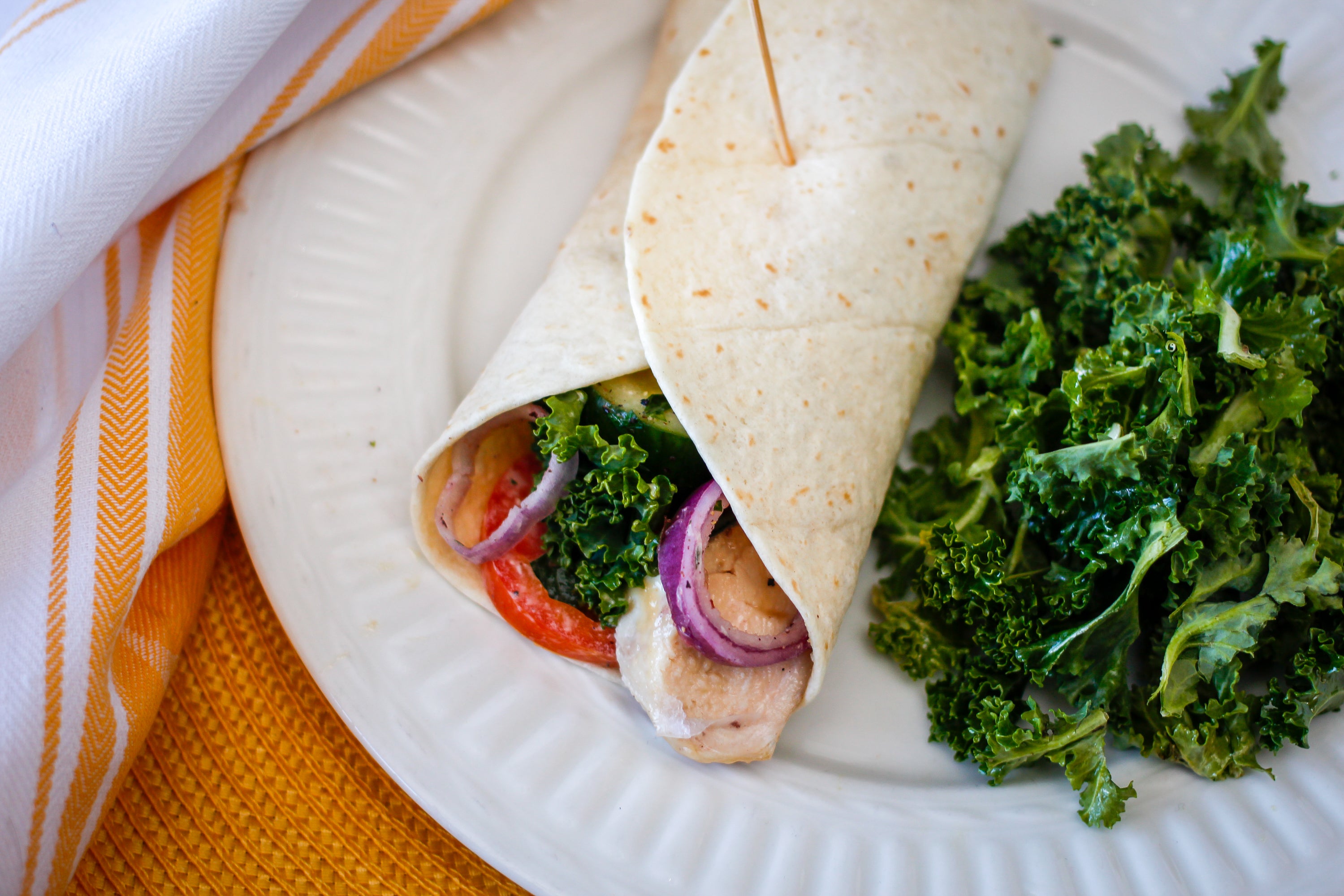 Feed Your Body Friday: Mediterranean Chicken Wrap