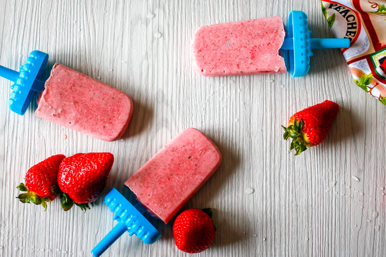 Feed Your Body Friday: Strawberry Basil Popsicles