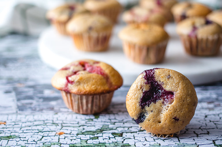 How to Make Mini Berry Muffins